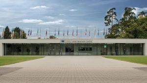 Auch örtlich verbunden: Das Joint Research Centre (JRC) in Karlsruhe befindet sich direkt auf dem Campus Nord des KIT.  Quelle: JRC