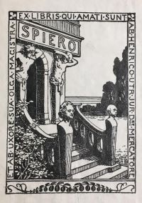 Exlibris von Heinrich und Olga Spiero  Herzog August Bibliothek