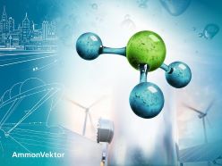 AmmonVektor: grünes Ammoniak als dezentraler, sektorenübergreifender Energievektor für die deutsche Energiewende.  Shutterstock/Composing Fraunhofer UMSICHT