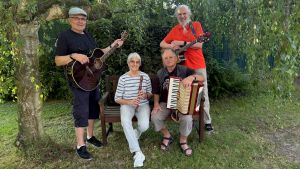 Bochum, Straßenmusik im „Mobilen Grünen Zimmer“