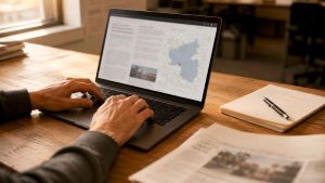 Mit digitalen Werkzeugen zu mehr Nähe vor Ort: Redaktionelle Arbeit zwischen Recherche, Daten und Storytelling.  Quelle: Lando Michael Lehmann  Copyright: DFKI