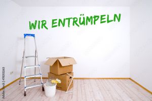 Entrümpeln Symbolbild