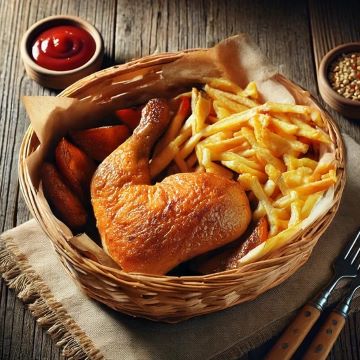 Poulet im Körbli