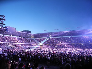 Open Air Stimmung im Stade de Suisse, Bild Keystone