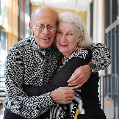 David Helfgott mit Ehefrau Gillian, Managerin und Astrologin 