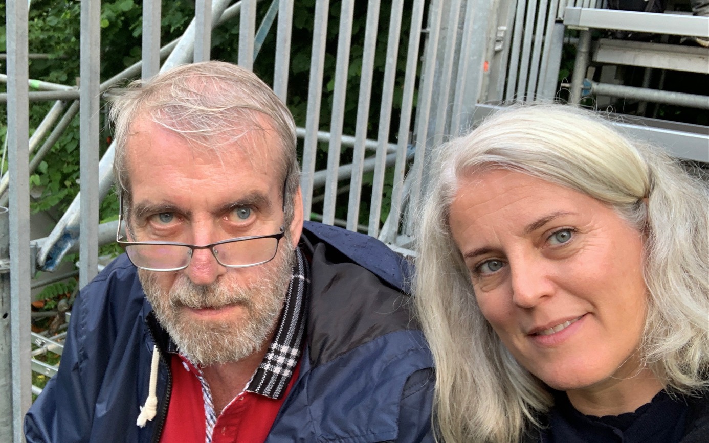 Der Autor mit Begleiterin Nichte Vanessa Bösch