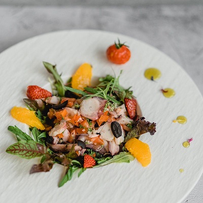 Schön präsentierte Vorspeise