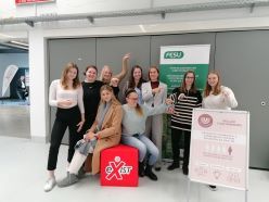 Der erste Female-Founders-Jahrgang der JLU feierte auf der Gründungsmesse Mittelhessen seinen Abschluss und die erfolgreichste Gründungsidee.  Florentine Schmidt