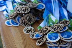 Die Medaillen für die Teilnehmenden des Benefizlaufs.  Quelle: Jens Wittig  Copyright: Universitätsklinikum Dresden