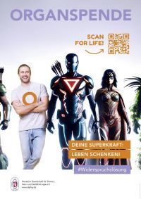 Mit der dritten eigenen Organspende-Kampagne setzt sich die DGTHG bereits wiederholt für das Thema Organspende und die Widerspruchslösung ein.  DGTHG