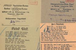 Drei Ausschnitte alter deutscher Kriegsgedichte.  ZPKM / Universität Freiburg