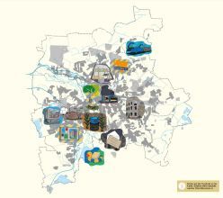 Screenshot "Stadt in Bewegung"  Copyright: Leibniz-Institut für Länderkunde