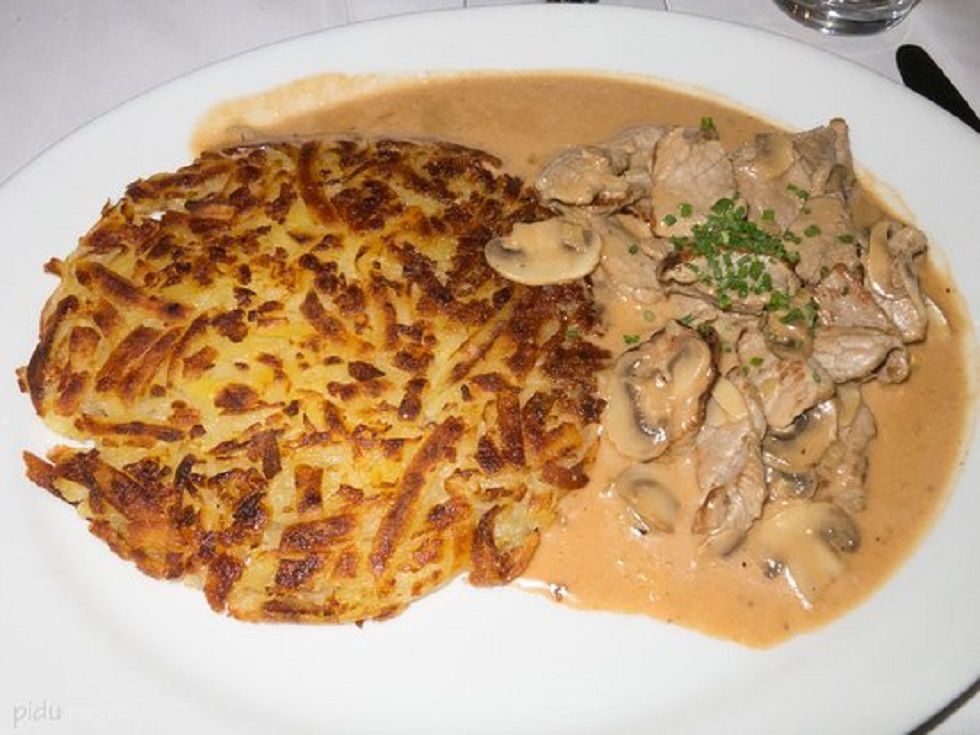 Zürcher Geschnetzeltes mit Rösti