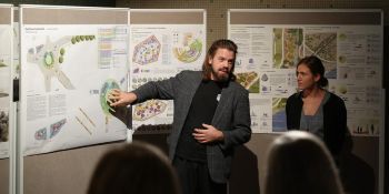 Zu sehen ist eine breite Palette an Themen und Projekten, in Form von Postern und Videobeiträgen und Modellen  Quelle: Karl Thiel  Copyright: Hochschule Geisenheim/