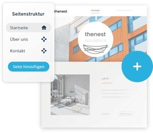 Kostenlose Website für Unternehmer Symbolbild