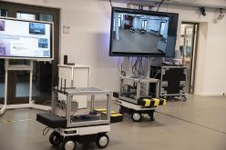Autonome Roboter testen 6G-Konnektivität in den OpenLabs der "6G Future Factory" aus dem Vorgängerprojekt "Open6GHub": Grundlage für den Transferhub "Open6GHub+".  Quelle: Open6GHub