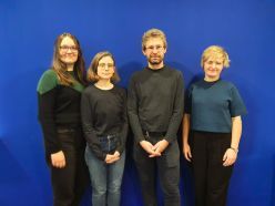 Das Team der Prager GWZO-Abteilung (Foto v.l.n.r.: Jana Sosnová, M.A.; Dr. Ella Rossman; Dr. Michal Frankl; Dr. Aleksandra Szczepan)  Quelle: GWZO