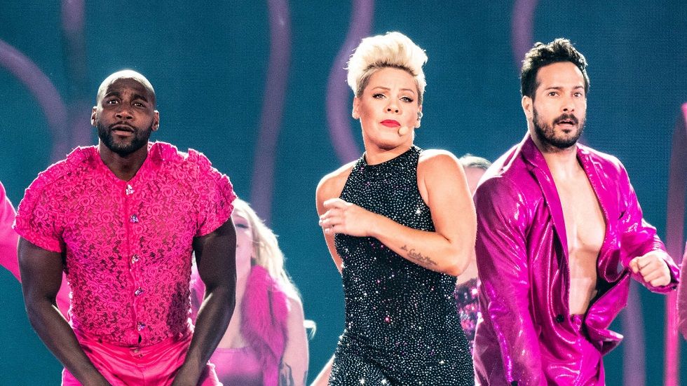 Sängerin Pink auf ihrer großen Welttournee Foto Paul Zinken